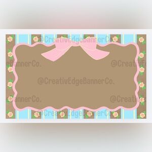 ‘Vintage Wallpaper’ Border Template Tri-color